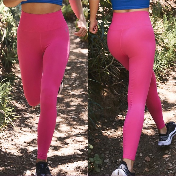 Free People High Rise 7/8 Good Karma Leggings In Electric Peony. NWOT! Various - Picture 1 of 8